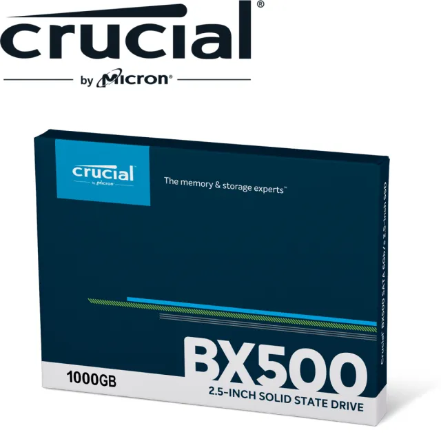 【Crucial 美光】BX500 1TB SATA ssd固態硬碟(讀540M/寫500M)