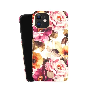 【Kingxbar】iPhone 11 手機殼 i11 6.1吋 保護殼 施華洛世奇水鑽保護套(花季系列-牡丹)