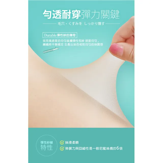 【蒂巴蕾】3件組-勻透肌 耐穿美肌彈性絲襪(台灣製/薄透絲襪)