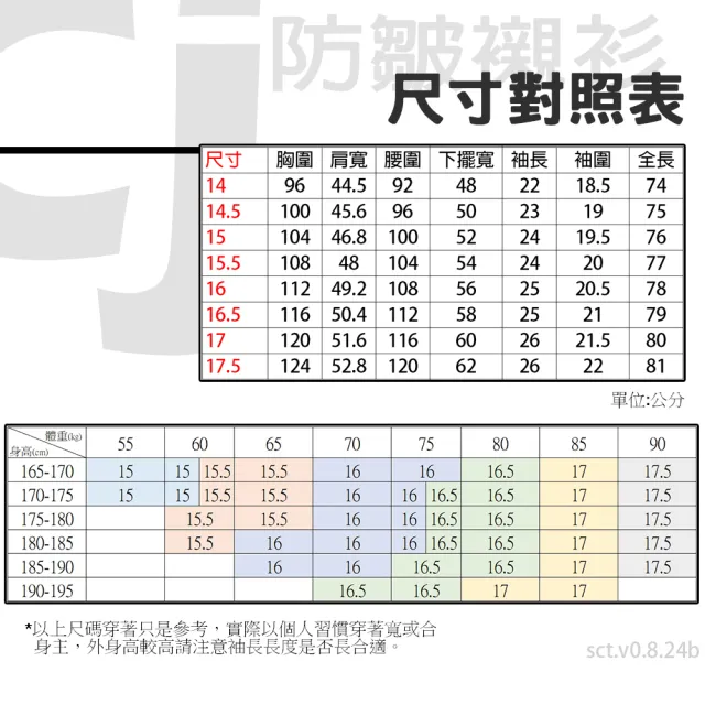 【CHINJUN】勁榮抗皺襯衫-短袖、素色白、s8001(任選3件999 現貨 商務 男生襯衫)