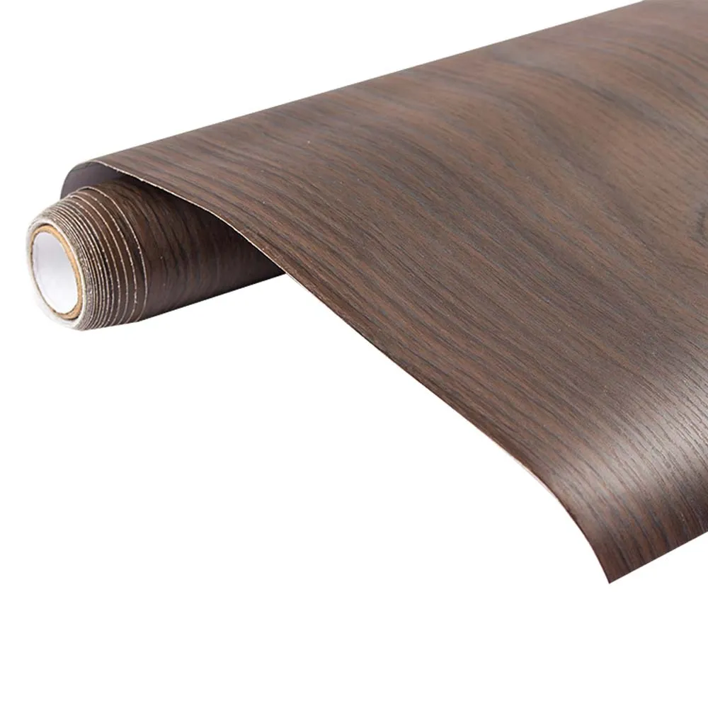 【樂嫚妮】6入組 自黏式木紋路高質感造型壁紙 防水PVC貼皮貼紙 60x300CM