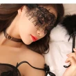 【BoBo 女人香】性感睫毛蕾絲面具眼罩面紗挑逗情趣角色扮演/性感情趣內衣睡衣(神秘黑)