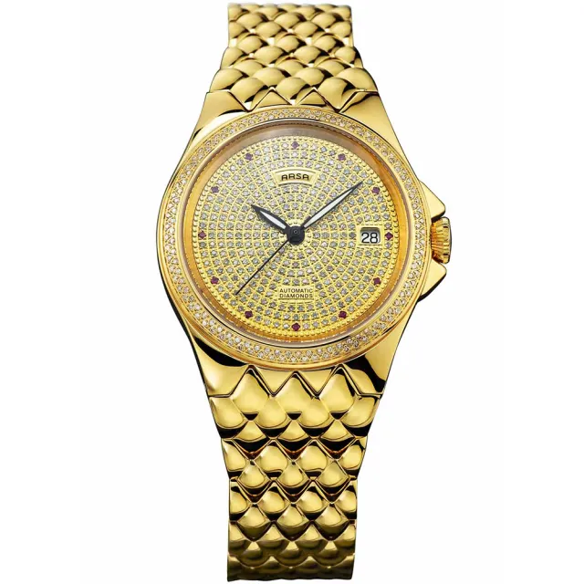 【ARSA】華麗滿天星男仕機械鑽表(41mm)