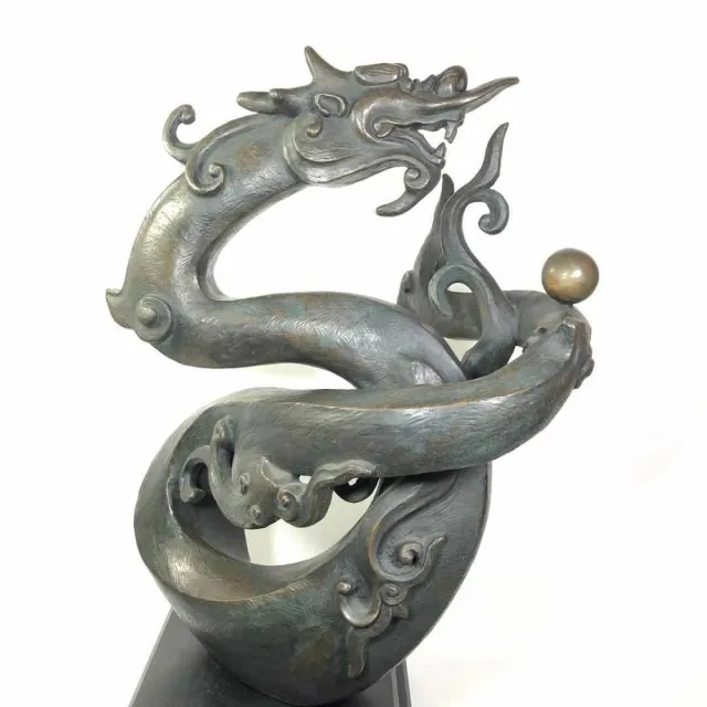 【薪傳獎銅雕大師-蕭啟郎】祥龍獻瑞 十二生肖 吉祥大作(創藝工坊 生肖龍 藝術收藏 大型作品)