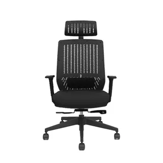 【backbone】台灣製Peacock華麗人體工學椅│全黑框│(辦公椅/椅子/人體工學椅)