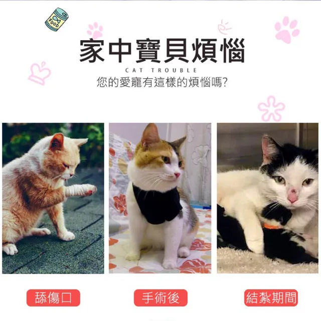【VENCEDOR】伊莉莎白防咬舔頭套圈-單圖(單圖款貓咪/狗狗防舔防咬圈/脖套頭套/伊莉莎白圈/寵物項圈-1入)