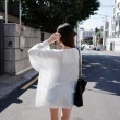 【AS 梨卡】韓國甜美沙灘外搭防曬外套罩衫七分薄外衣C6133