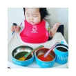 【thinkbaby】雙層隔熱304不鏽鋼兒童環保餐具組(藍色)