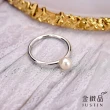 【金緻品】天然珍珠戒指 公主(K金 珍珠 氣質 典雅)