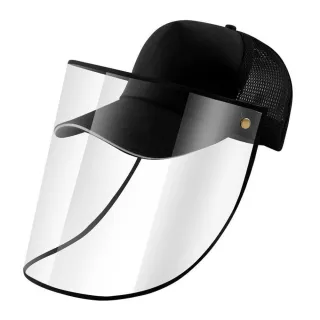 【FIFI 飛時尚】防疫帽 防飛沫風沙兩用可拆面罩時尚中性棒球帽(3款任選)