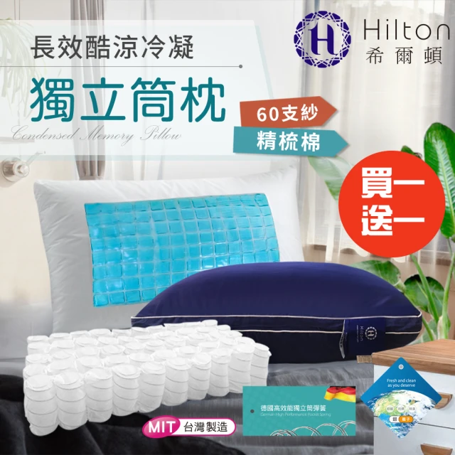 Hilton 希爾頓 舒適享受機能枕系列/買一送一(枕頭/獨