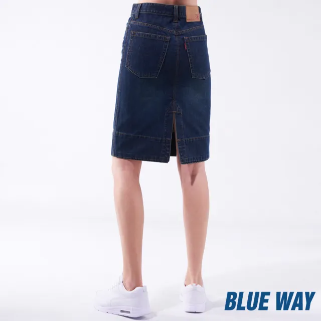 【BLUE WAY】修身丹寧牛仔短裙-鬼洗