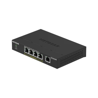 【NETGEAR】5埠 Gigabit 83W PoE供電 無網管 金屬殼 網路交換器 (GS305PP)