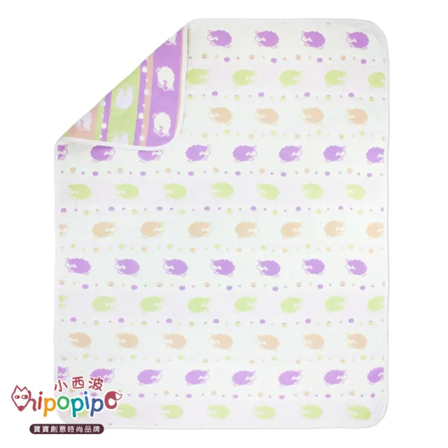 【hipopipo 小西波】和彩五層紗有機棉空氣毯/睡毯