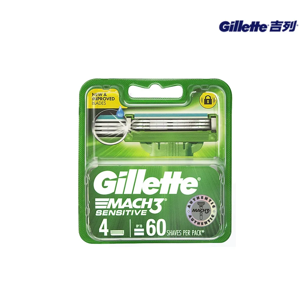 【Gillette 吉列】鋒速3 SENSITIVE刀片-4刀頭