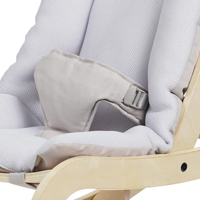 【Sagepole】成長美學搖搖椅_第二代3D透氣保護層-安撫搖椅寶寶搖椅(原木米)
