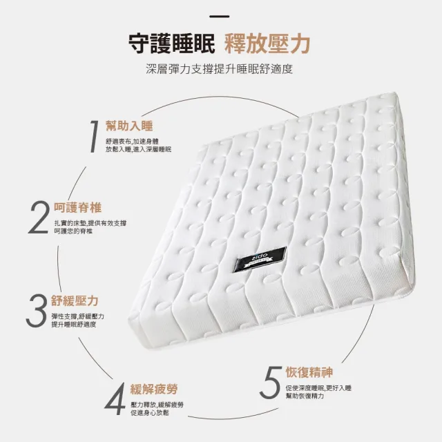 【obis】純淨系列-Puffy泡棉床墊(雙人特大6×7尺)
