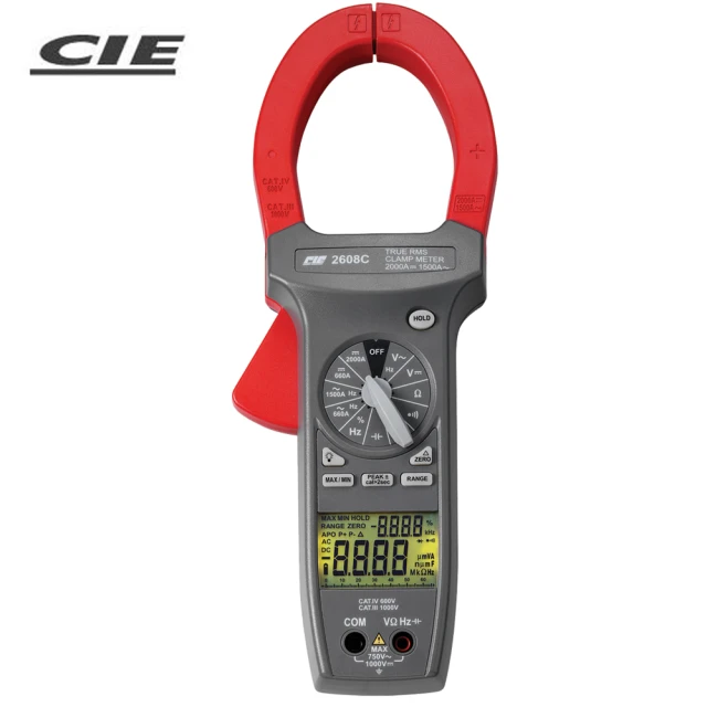 【CIE】數字大電流交直流鉤錶 CIE-2608C(交直流鉤錶 交流鉤錶 直流鉤錶)