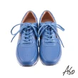 【A.S.O 阿瘦集團】3D超動能沖孔拼接真皮休閒鞋(藍色)