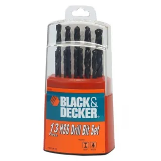 【特力屋】BLACK+DECKER 13件式木鐵工鑽頭組