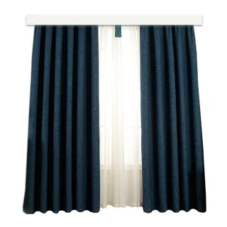 【小銅板】亞麻遮光窗簾 寬130X高230-1片入(多色可選/落地窗可用)