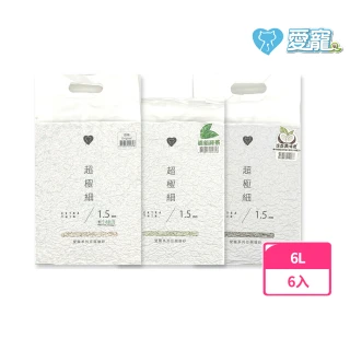 【愛寵】超極細豆腐貓砂6L-6入組