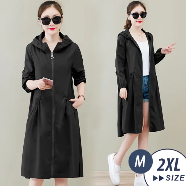 【LANNI 藍尼】● 韓式連帽女仕風衣外套-3色(M-2XL)