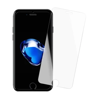 iPhone 7 8 Plus 透明非滿版半屏鋼化膜手機9H保護貼(3入 7Plus保護貼 8Plus保護貼)