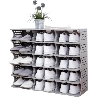 【MAMORU】開放式6層可堆疊組合式鞋櫃/鞋架
