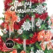 【摩達客】幸福-8尺/8呎-240cm一般型裝飾綠色聖誕樹(含銀雪花紅系配件/含100燈LED燈暖白光3串/附IC控制器)