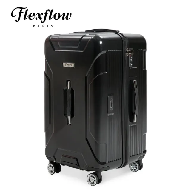 【Flexflow】原色黑 29吋 特務箱 智能測重 防爆拉鍊旅行箱(南特系列)
