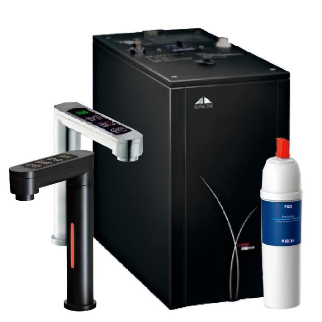 【GUNG DAI宮黛】GD-600/GD600櫥下型觸控式雙溫飲水機搭配P3000櫥下硬水軟化長效型濾水系統