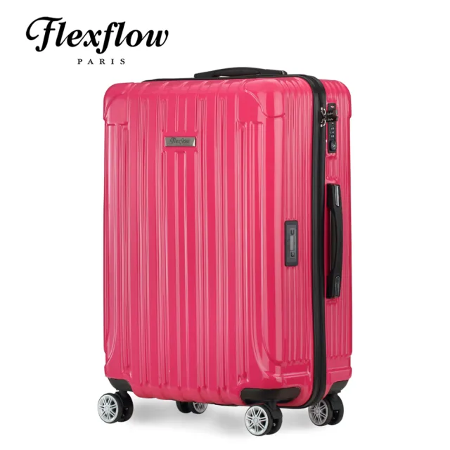【Flexflow】芭比桃紅 29吋 可擴充拉鍊 智能測重 防爆拉鍊旅行箱(里昂系列)