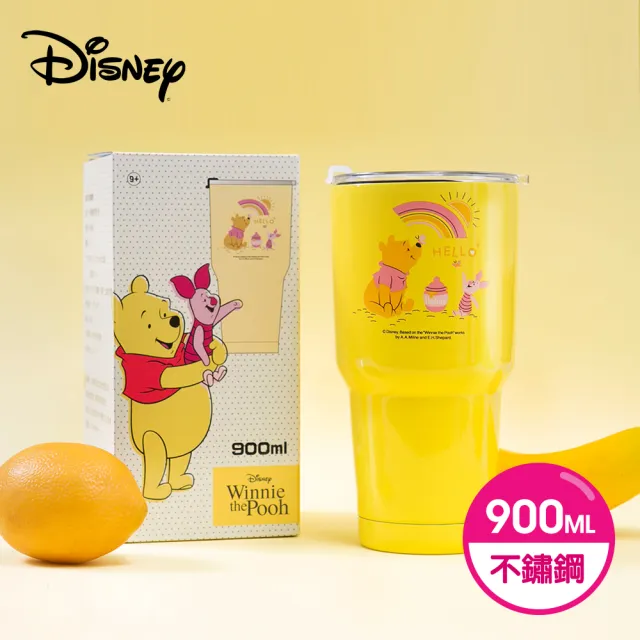 【迪士尼Disney】雙層不鏽鋼真空冰霸保冰杯900ml(2入組)(正版授權)