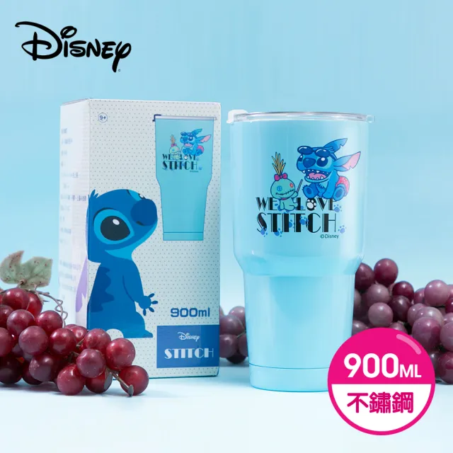 【迪士尼Disney】雙層不鏽鋼真空冰霸保冰杯900ml(2入組)(正版授權)