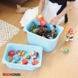 【RICHOME】凱特大4入組附蓋收納盒/整理盒/玩具盒/餐具盒/衣物盒/口罩盒/露營盒/海灘盒(2色)