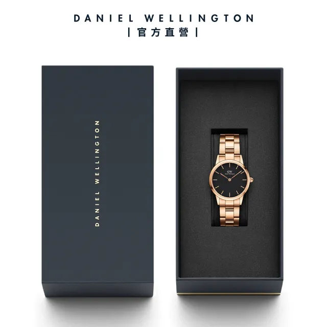 【Daniel Wellington】DW 手錶 Iconic Link 36mm/40mm精鋼錶 特調玫瑰金(DW00100210)