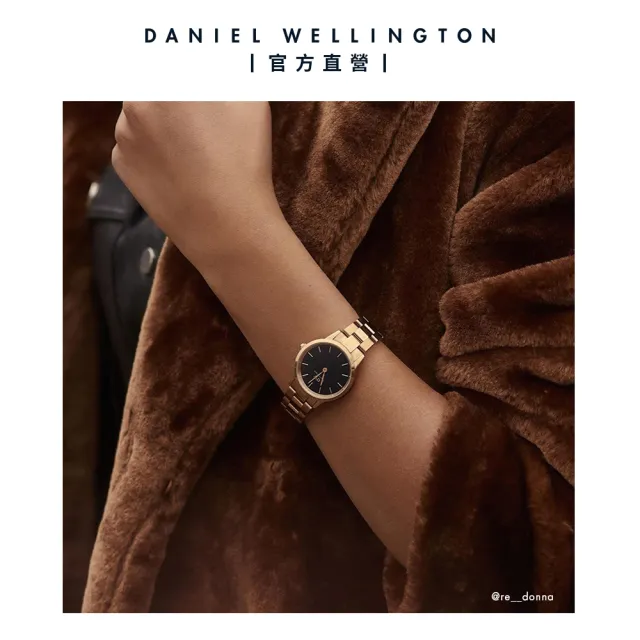 【Daniel Wellington】DW 手錶 Iconic Link 28mm/32mm精鋼錶 特調玫瑰金(DW00100214)