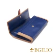 【Bgilio】nappa牛皮釦式長夾 -深藍色(1949.324-09)