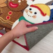 【山德力】歡樂聖誕系列聖誕薑餅人好朋U 45x70cm(聖誕 麋鹿 朋友 薑餅人 卡通 地墊)