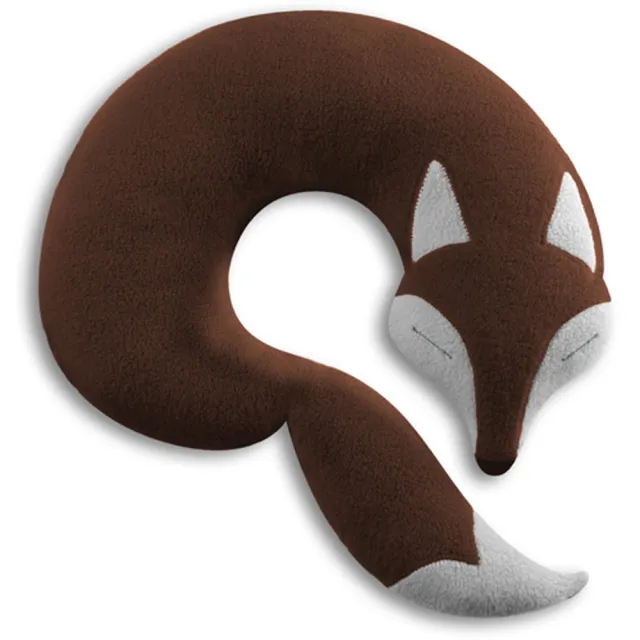 【Leschi 萊思綺】旅行枕頭/辦公室/教室午休枕頭(狐狸造型 -棕色)
