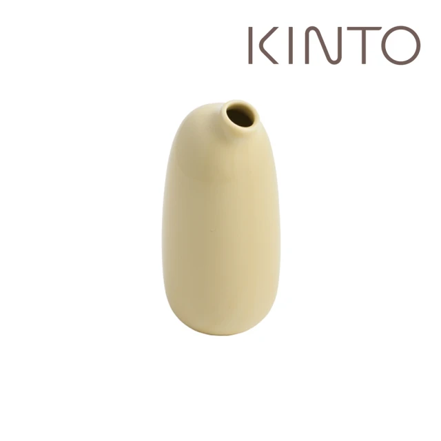 【Kinto】SACCO陶瓷造型花瓶260ml-黃
