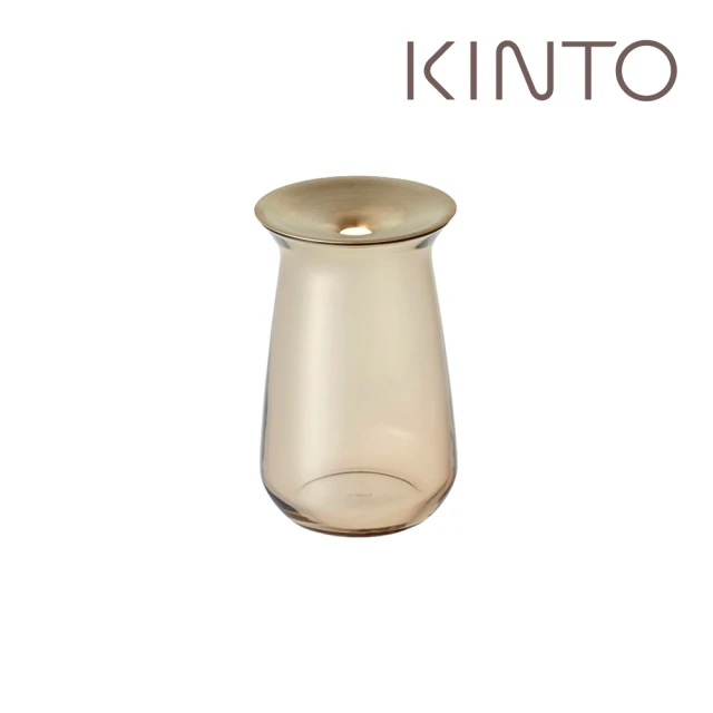 【Kinto】LUNA花瓶360ml-咖啡色