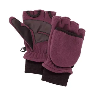 【Wildland 荒野】中性 防風保暖翻蓋手套-深粉紅 W2012-32(保暖手套/翻蓋手套/機車/旅遊)