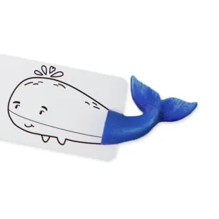 【MyBookmark】手工書籤-徜徉閱讀的鯨魚