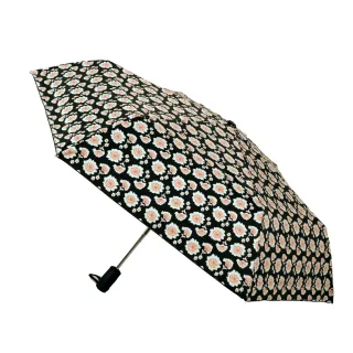 【2mm】100%遮光 黑膠降溫多段式自動開收傘_花朵(雨傘)