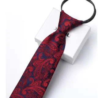【拉福】領帶英翔精品6cm中窄版領帶拉鍊領帶-拉鍊