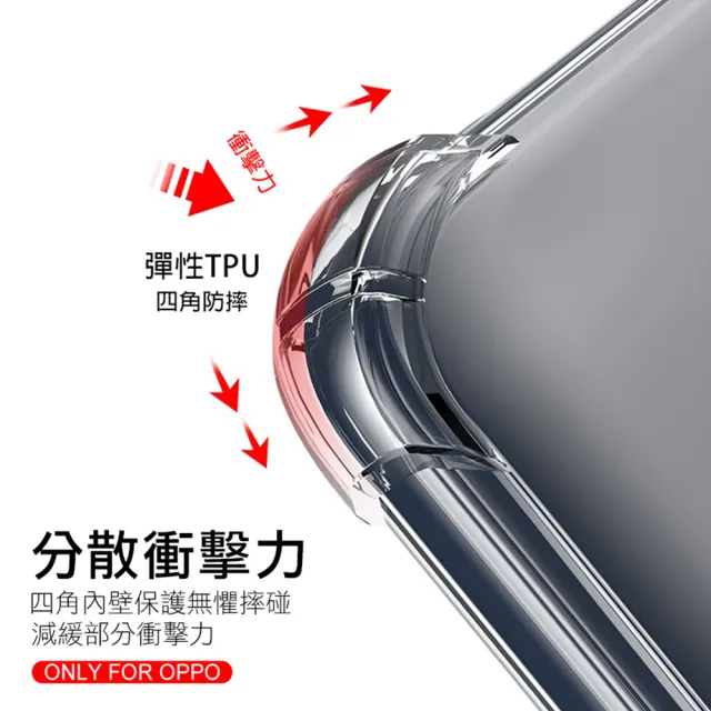 OPPO reno 十倍變焦 透明四角防摔空壓殼(reno十倍變焦手機殼 reno10X保護殼)