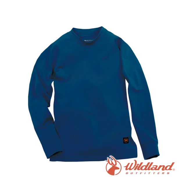 【Wildland 荒野】兒童 遠紅外線彈性內衣-土耳其藍 W2680-46(內衣/彈性內衣/保暖內衣)