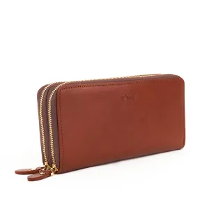 【OMC•植鞣革】 25卡2照雙拉鍊牛皮長夾95114-共8色